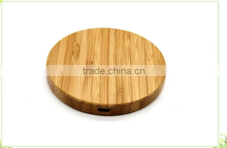 High Quality Bamboo Wood Fanasy Wireless Charger for Samsung S6 Wireless Charger