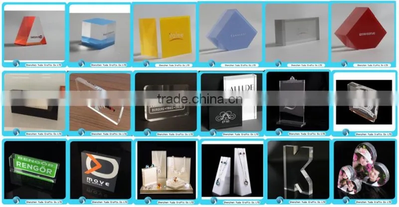 Polishing acrylic display number block high transparent blocks