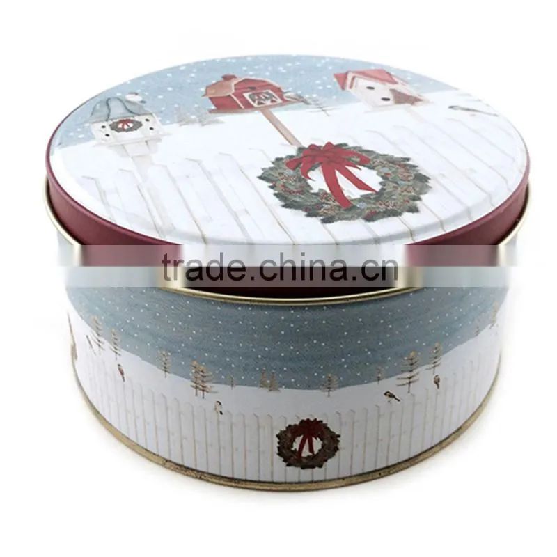 custom printing blank empty round tin box set