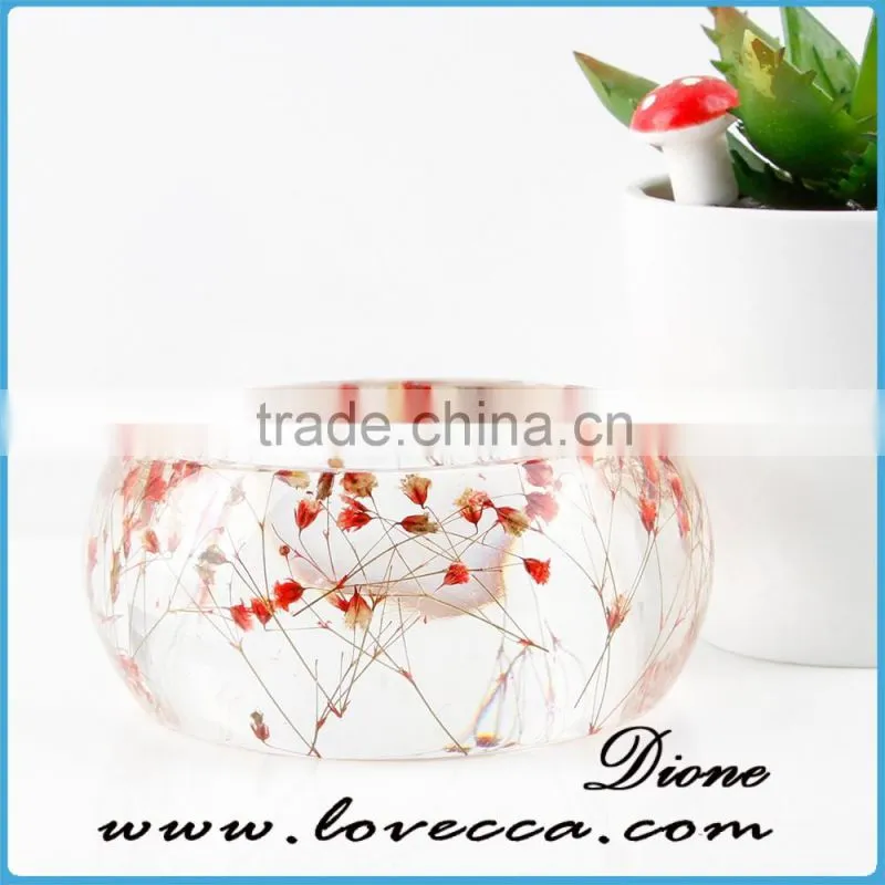 Flower Jewelry- Real Flower Bangle- - Jewelry made with Flowers