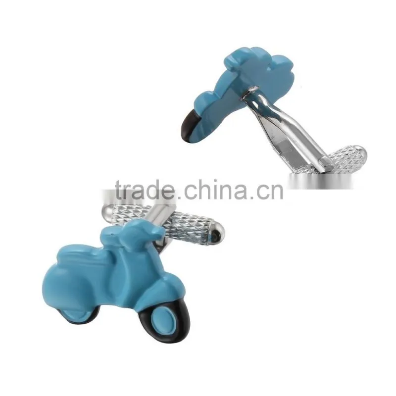 2015 wholesale 3D motocyecle novelty cufflinks for men