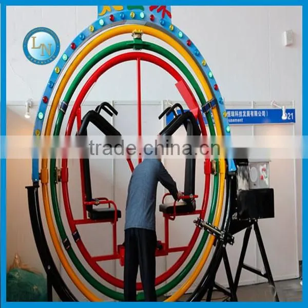 Thrilling new products! High quality 2seats amusement human gyroscope ride for sale