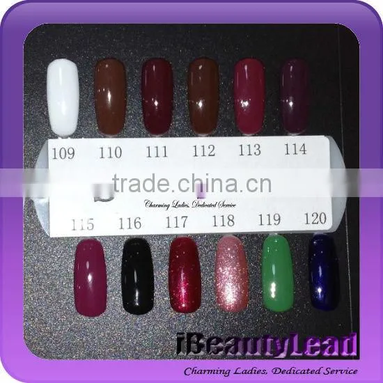 15ml UV gel polish soak off nail art uv gel with 132 different colors