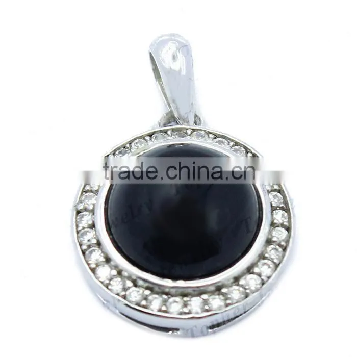 2014 New Design Silver Jewelry Pendant Wholesale Natural Stone Pendant