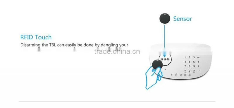 home automation wireless fire alarm system GSMhome security smoke sensor burglar alarm system