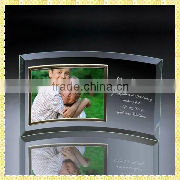Handcrafted Wedding Gifts Glass Photo Frame For Married Keepsake