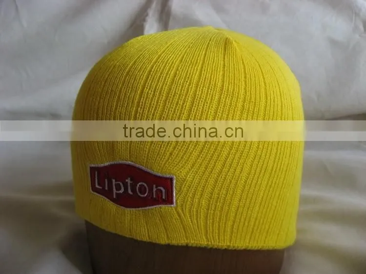 yellow minion knit slouchy beanie hat