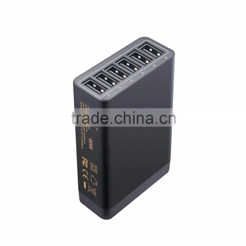 Portable universal usb dc 5 volt charger Adapter 6 Ports