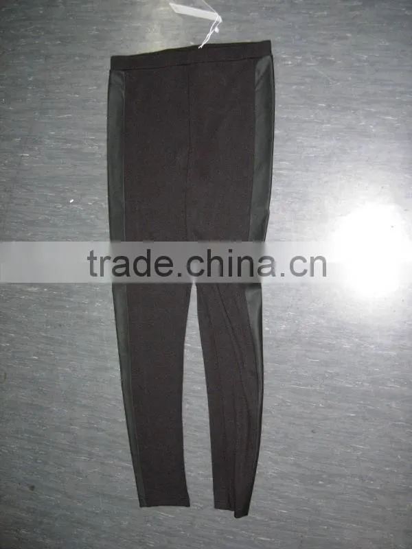 2014 Lady's new design classic black casual relax long pants for autumn/winter