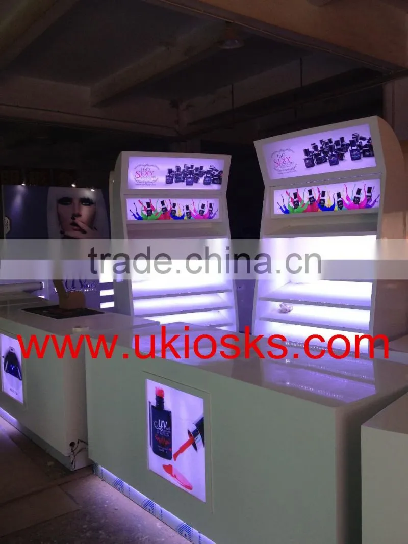 Customized nail polish display stand, nail polish display rack, nail polish display showcase for sale