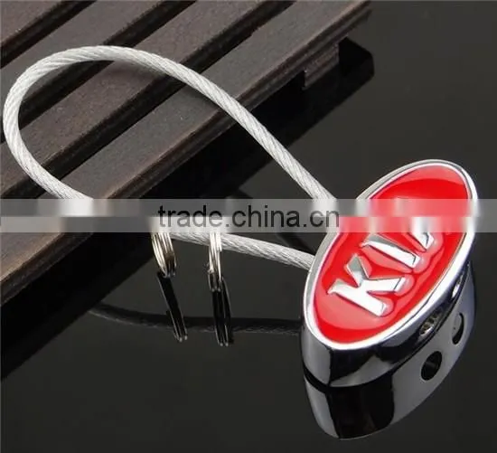 Cheap silver enamel metal car shaped keychain