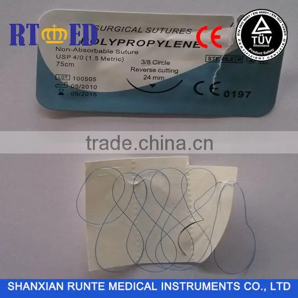 disposable polypropylene suture with needle