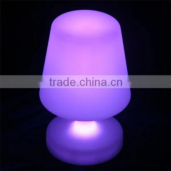 Multi color change rechargeable led wireless table lamps with remote