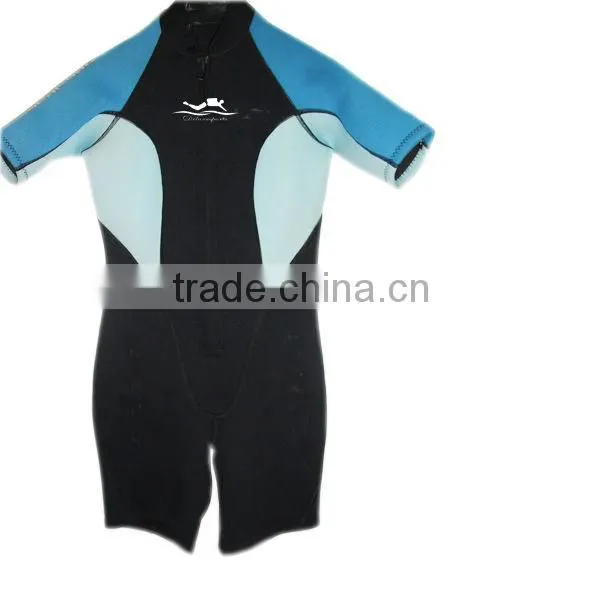 5mm blue with black diving wet suit snorkeling durable neoprene wet suit in sport