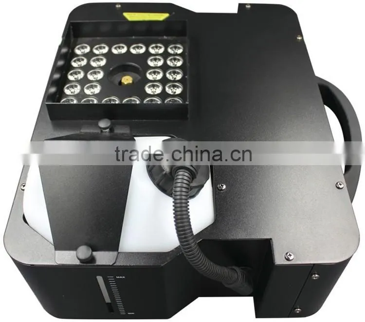 Up Spraying Pyro Vertical 3in1 RGB 24*3w LED Fog Machine 1500w DJ Geyser RGB