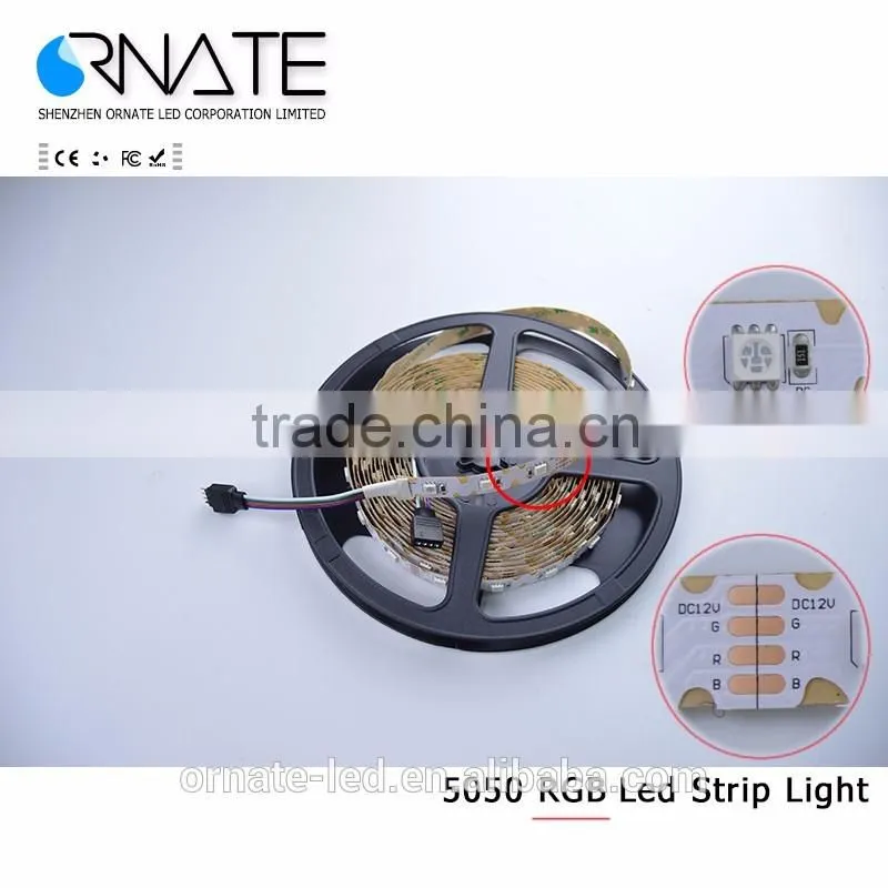 5M RGB 5050 300leds SMD china new rgb led waterproof strip hot sell 2016