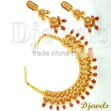 Kundan Bridal Necklace Sets, Jaipur Bridal Kundan Necklace Sets, Kundan Jewelry