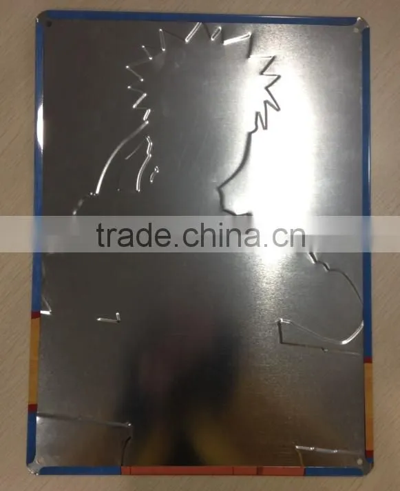 decorative metal / tin tacker sign