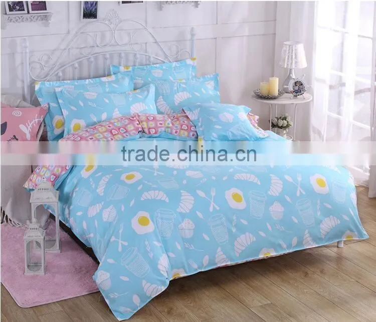 100% polyester soft brushed print microfiber polyester home textile for bedsheet of china 3D