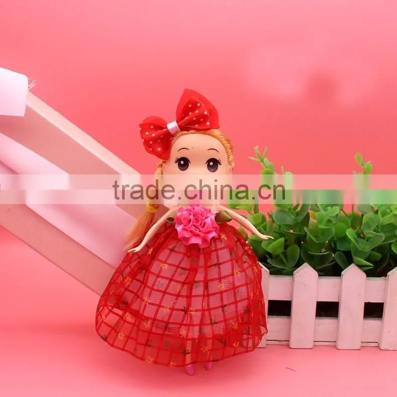 Hot sale amazon 18CM 26CM Mobile phone bag chain wedding derss dolls pendant keychain