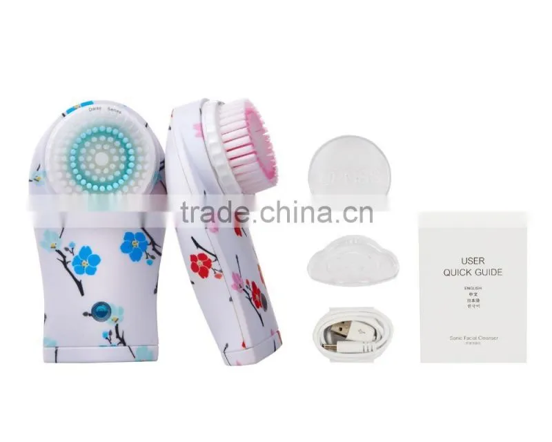 New Products China Cheap OEM Waterproof Rechargeable Electric Sonic Skin Cleansing System For Exfoliating And Massage