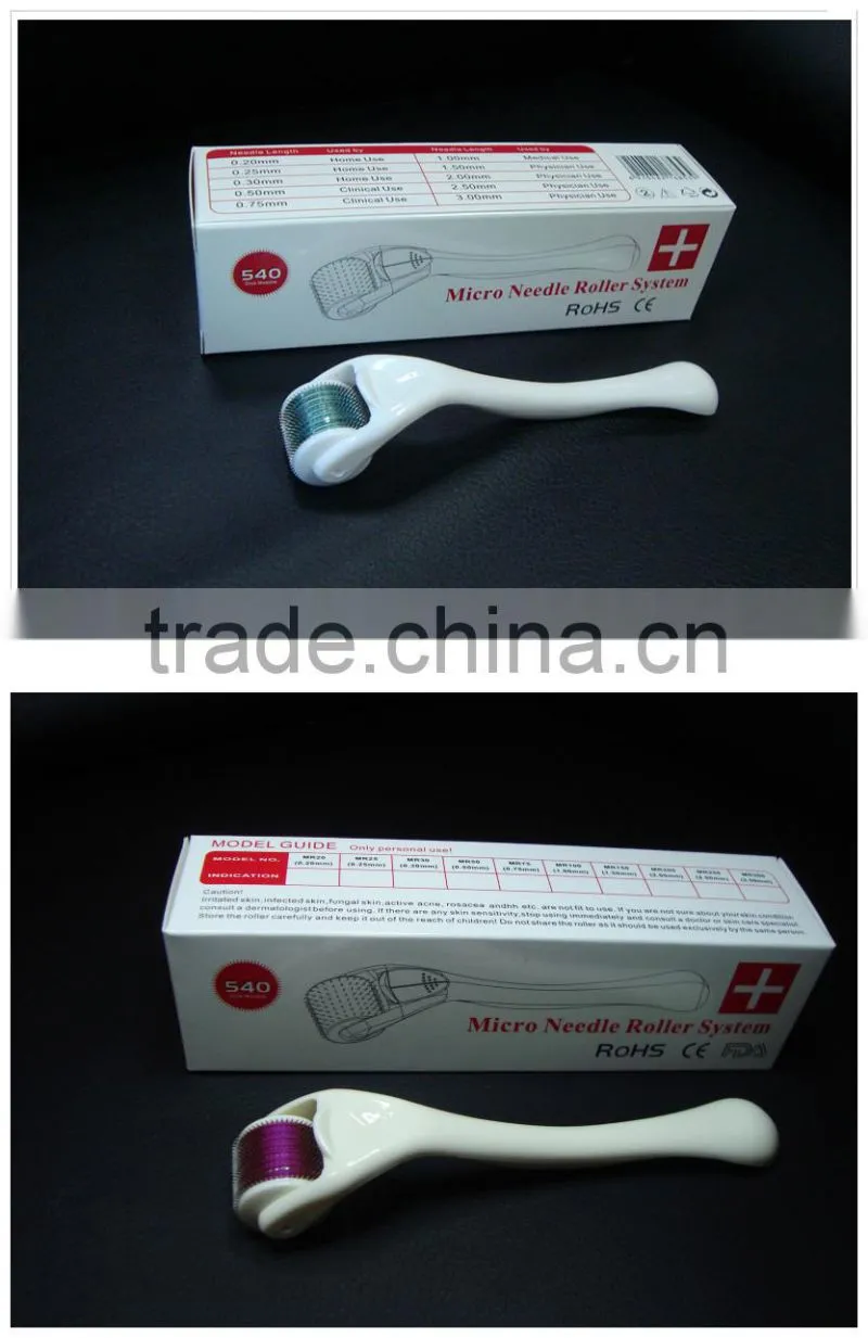 China MT derma roller microneedle 540 derma roller