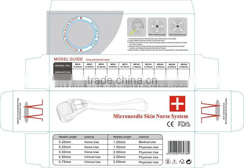 540 titanium dermaroller cellulite roller massage L005 CE