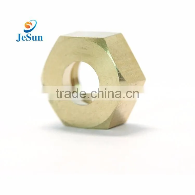 China supplier brass hex nut,cnc brass part