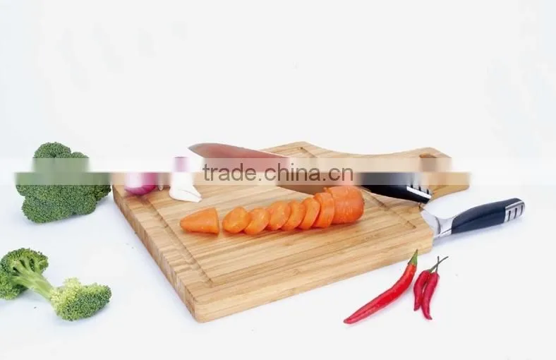 Bamboo Cutting Board chopping board with 2pcs Knife set