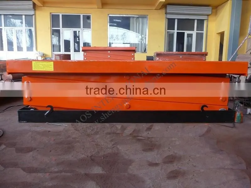 Customized Hydraulic Stationary Scissor Lift Platform For Warehouse Working