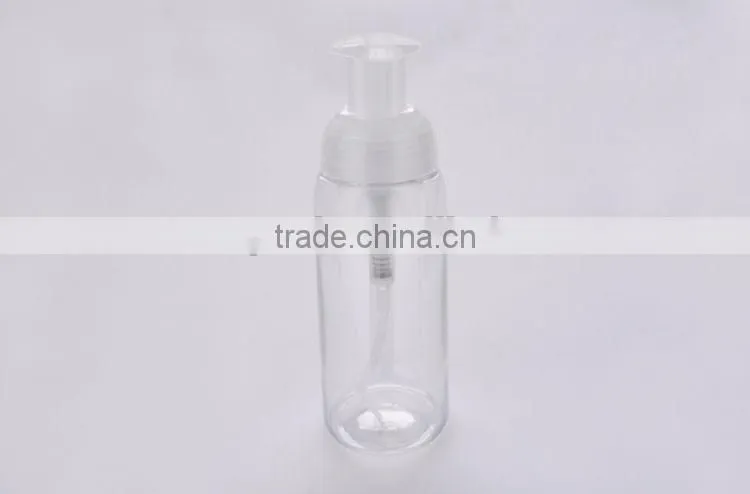 Manufacturer empty clear cosmetic foam bottle