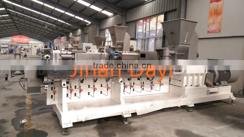Automatic Hot Sale China Double Screw Corn Flour Snack Extruder Machine