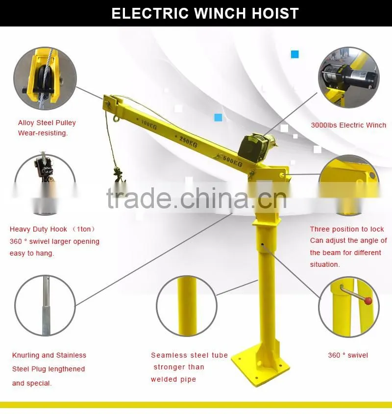 Winch truck jib lift engine cherry picker shop hoist