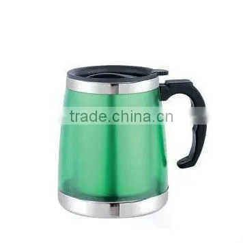 Bell Single wall Eco-friendly auto travel thermal camping mug with handle