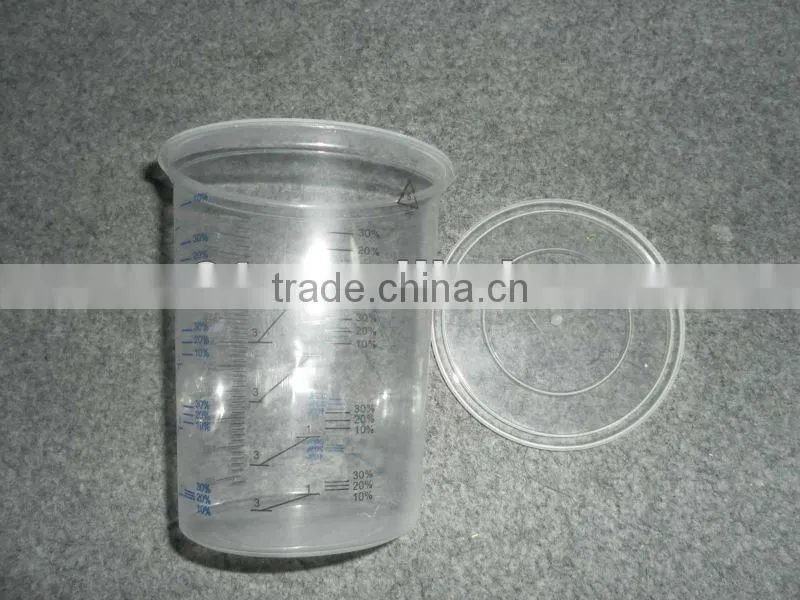 disposable 600cc poly paint mixing cup