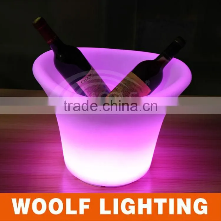 2014 hot sale factory direct sale led ice bucket with remote control