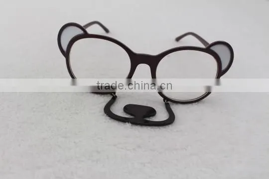 Hot sale teddy bear frames glasses for girls party