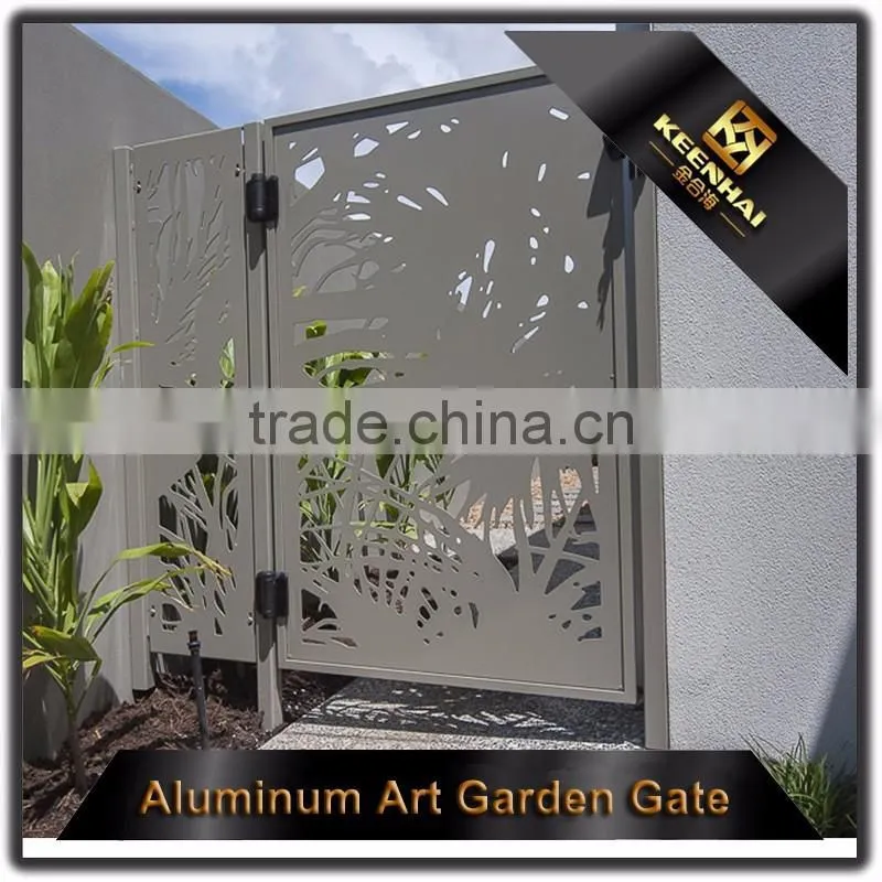 Modern Laser Cut Design Aluminum Exterior Villa Door