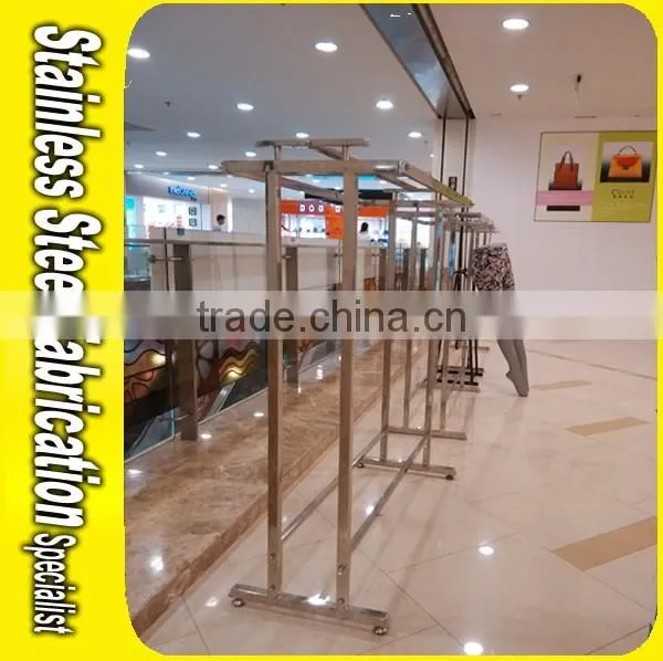 Keenhai Custom Made Stainless Steel Hanging Clothes Rack Clothing Rack stand Clothes Hanger Rack