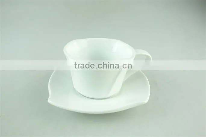 Wholesale Promotional Ceramic Coffee Tea Cup with two handles, cheap coffee cup in stock