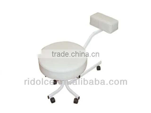 Potable movable Ottoman stool chair with wheels used salon furniture TKN-3010