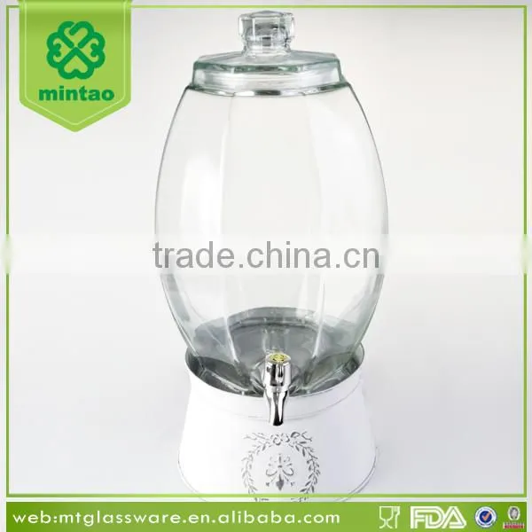 11L Amazing Beverage Water Dispenser with Iron Ice Bucket Stand