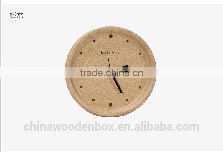 high grade carving custom wooden digital wall clock