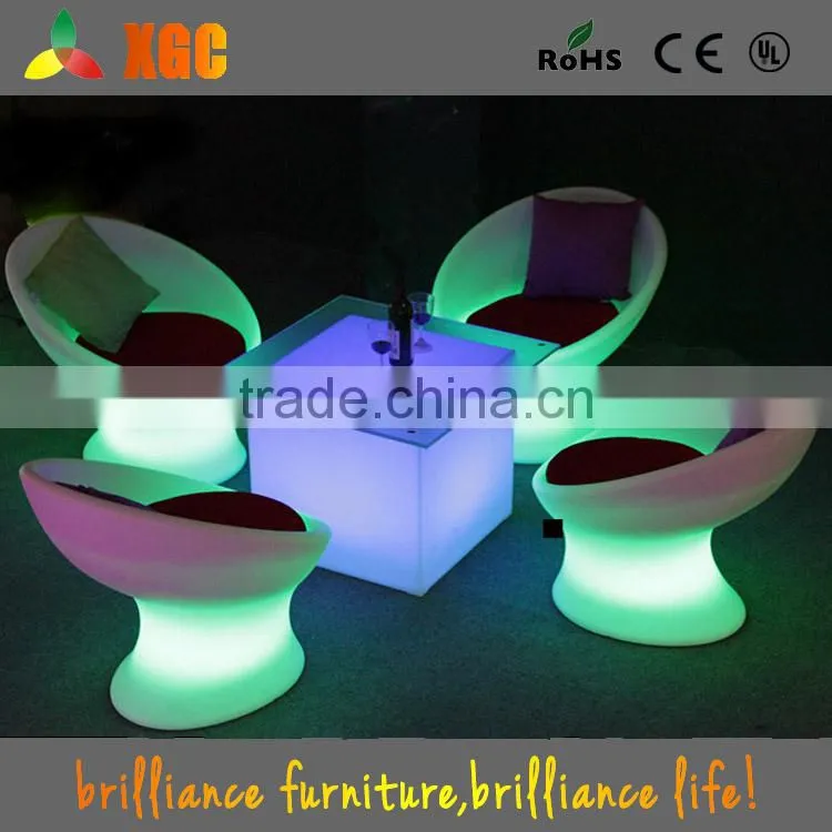 LED lighting colored fashionfurniture set multi-purpose sofa bed