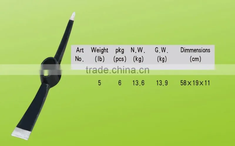 Construction pickaxe/Forged steel pickaxe
