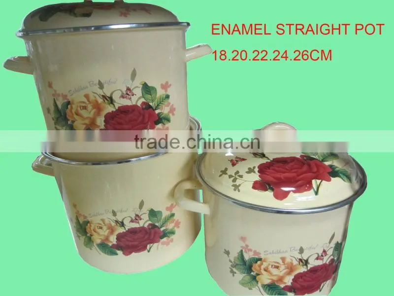 High quality enamel cooking pot casserole cookware