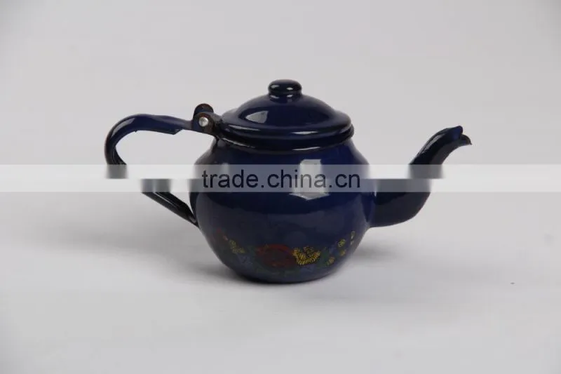 Hot sale 9-14cm enamel small tea kettle enamel tea pot