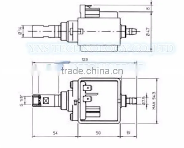 EP5 230V 48W 50Hz 650cc/min 15 Bar Coffee Pump
