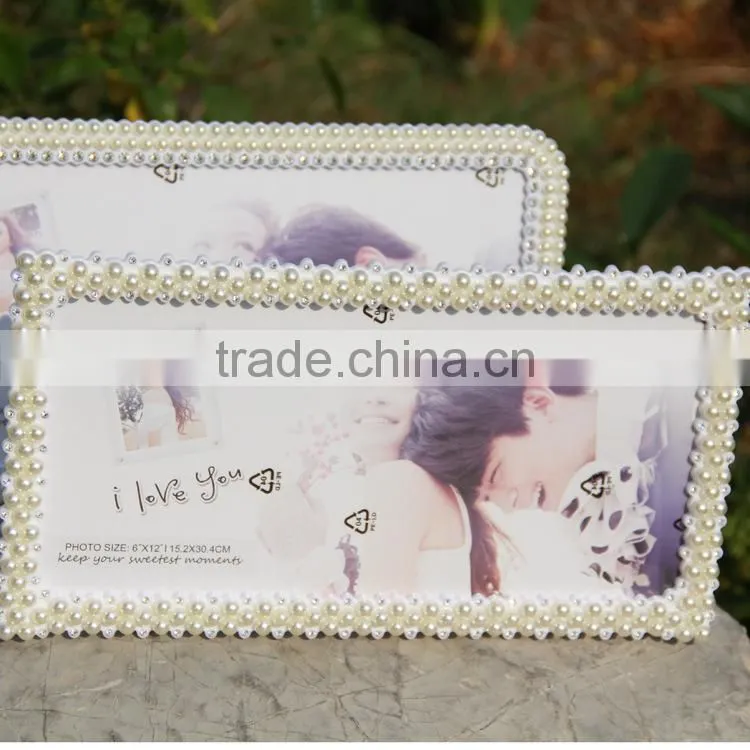 Hot Selling Wedding Photo Picture Frames Handmade Pearl Picture Frame