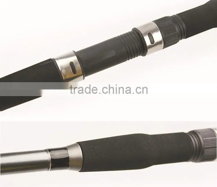 Carbon Fiber Lure Boat Spinning Fishing Rod with 3 Different Action Tips